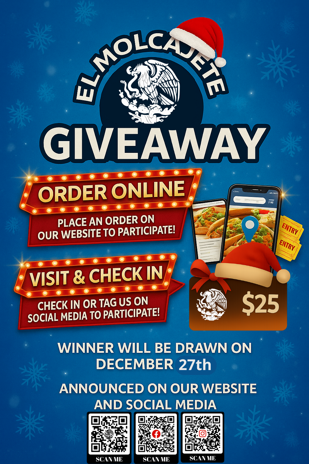 El Molcajete Giveaway Promo